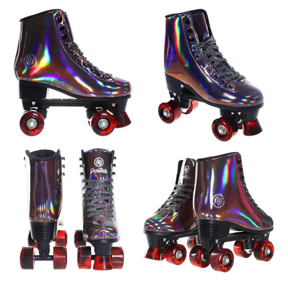 Holographic Roller Skates